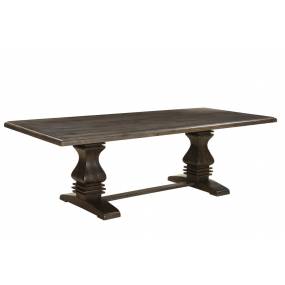 Brea Pedestal Dining Table, 96", Dark Walnut - TF301106BE