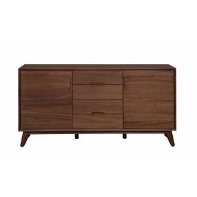 Walnut Sedona Three Sectioned Sideboard In Walnut Veneer - Unique Furniture 42353231