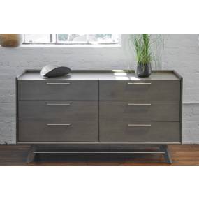 Grey Rainier Double Dresser In Solid Acacia Wood - Unique Furniture 45233460