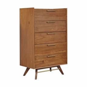 Grey Rainier High Chest In Manufactured Solid Wood - Unique Furniture 45243460