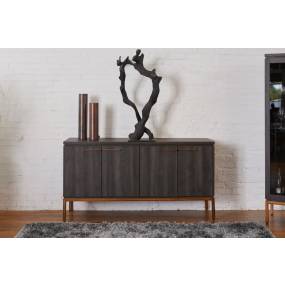 Grey Ash Lucius Sideboard In Solid Manufactured Wood - Unique Furniture 45907826