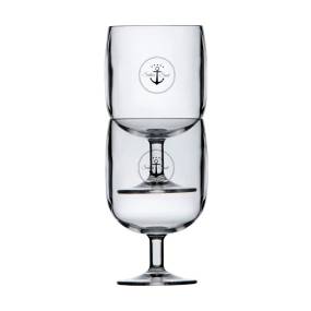 Ecozen Set of 6 Sailor Soul Stackable Wine Glass - Whitecap 14100