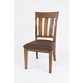 Cannon Valley Distressed Wood Dining Chair with Upholstered Seat (Set of 2) - Jofran 1511-392KD