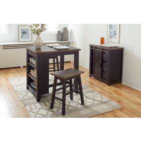 Madison County Reclaimed Pine 3 Piece Counter Height Dining Set - Jofran 1702-36