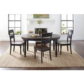 Madison County Reclaimed Pine Round to Oval Dining Table - Jofran 1702-66