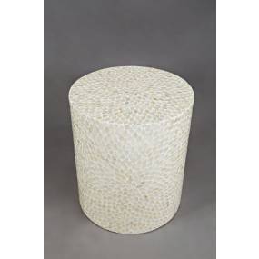 Global Archive Round Terrazzo Capiz Shell Accent Table - Jofran 1730-28NAT