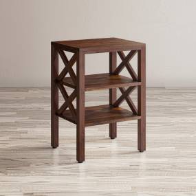 Global Archive Solid Wood X-Side Accent Table - Jofran 1730-34