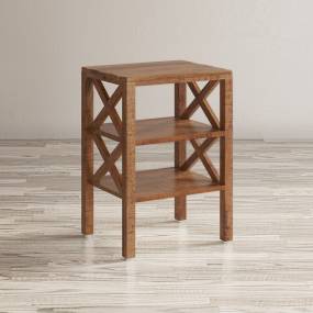 Global Archive Solid Wood X-Side Accent Table - Jofran 1730-35