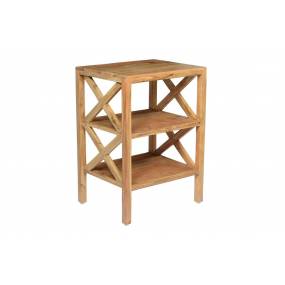 Global Archive Solid Wood X-Side Accent Table - Jofran 1730-37