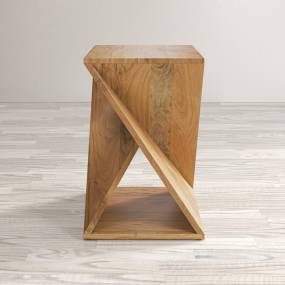 Global Archive Solid Mango Hardwood Modern Angled Jasper Table - Jofran 1730-5320
