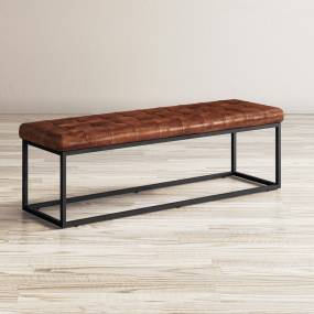 Global Archive Leather Bench - Jofran 1730-76