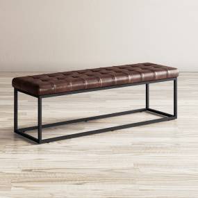 Global Archive Leather Bench - Jofran 1730-78