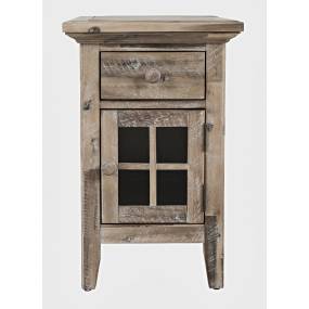 Rustic Shores Distressed Acacia USB Charging Chairside End Table - Jofran 2125-22