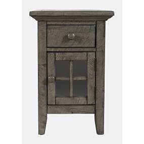 Rustic Shores Distressed Acacia USB Charging Chairside End Table - Jofran 2130-22