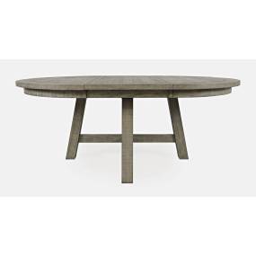 Telluride Contemporary Rustic Farmhouse Round to Oval Dining Table - Jofran 2231-54BDNGKT