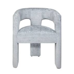Gwen Modern Luxury Jacquard Fabric Upholstered Sculpture Armchair - Jofran 2271-GWENCHBLU