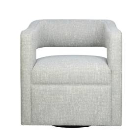 Lexy Modern Sculpted Curved Upholstered Swivel Accent Chair - Jofran LEXY-SW-SPA