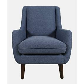 Theo Mid-Century Modern Contemporary Upholstered Accent Chair - Jofran THEO-CH-NAVY