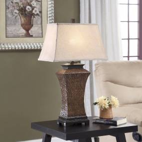 Crestview Collection Banbury Crackle 30.75"H Resin Table Lamp in Brown - Crestview Collection AVP1059UCOSNG