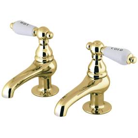 Kingston Brass CC3L2 Basin Faucet, Polished Brass - Kingston Brass CC3L2