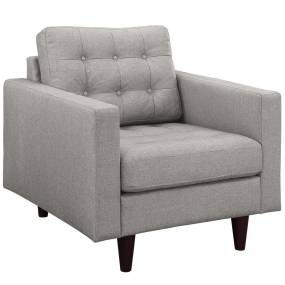 Empress Upholstered Fabric Armchair - East End Imports EEI-1013-LGR