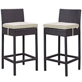 Lift Bar Stool Outdoor Patio Set of 2 - East End Imports EEI-1281-EXP-BEI