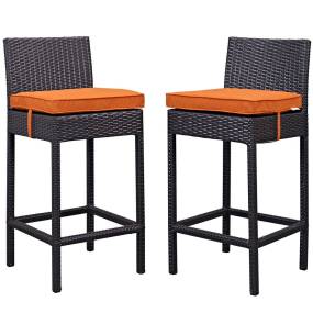Lift Bar Stool Outdoor Patio Set of 2 - East End Imports EEI-1281-EXP-ORA