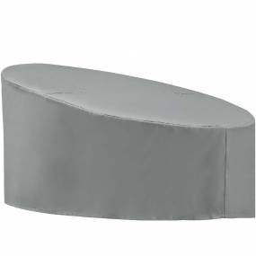 Immerse Siesta & Convene Canopy Daybed Outdoor Patio Furniture Cover in Gray - East End Imports EEI-3132-GRY