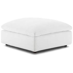 Commix Down Filled Overstuffed Ottoman - East End Imports EEI-3318-WHI