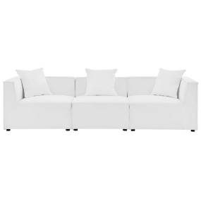 Saybrook Outdoor Patio Upholstered 3-Piece Sectional Sofa - East End Imports EEI-4379-WHI