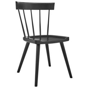 Sutter Wood Dining Side Chair in Black