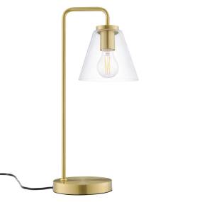 Element Glass Table Lamp in Satin/Brass