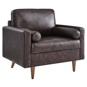 Valour Leather Armchair - East End Imports EEI-5869-BRN