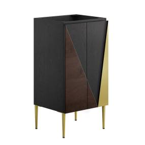 Alchemist 18" Bathroom Vanity Cabinet (Sink Basin Not Included) - East End Imports EEI-6141-BLK-GLD