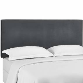 Taylor King & California King Upholstered Performance Velvet Headboard in Gray - East End Imports MOD-5884-GRY