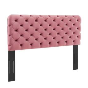 Lizzy Tufted Full/Queen Performance Velvet Headboard - East End Imports MOD-6031-DUS