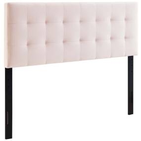 Lily Biscuit Tufted Full Performance Velvet Headboard - East End Imports MOD-6119-PNK