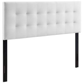Lily Biscuit Tufted Full Performance Velvet Headboard - East End Imports MOD-6119-WHI