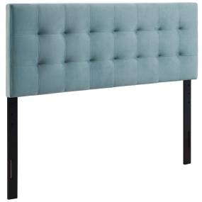 Lily Queen Biscuit Tufted Performance Velvet Headboard - East End Imports MOD-6120-LBU