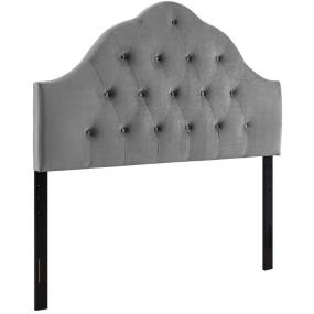 Sovereign Queen Diamond Tufted Performance Velvet Headboard - East End Imports MOD-6124-GRY