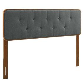Collins Tufted King Fabric and Wood Headboard - East End Imports MOD-6235-WAL-CHA