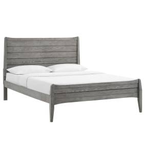 Georgia Queen Wood Platform Bed - East End Imports MOD-6238-GRY