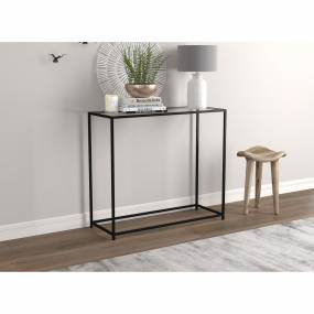 Accent Table-31"Long/Glass with Black Metal for Living Room - Safdie & Co 81039.Z.00