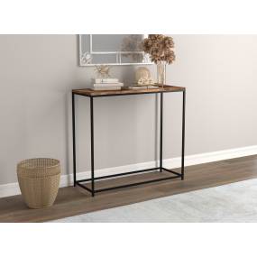 Accent Table-31"Long/Brown Reclaimed Wood with Black Metal for Living Room - Safdie & Co 81039.Z.07
