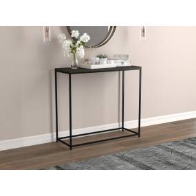 Accent Table-31"Long/Dark Grey Wood with Black Metal for Living Room - Safdie & Co 81039.Z.74