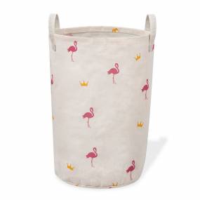 Printed Foldable Laundry Basket Flamingo - Safdie & Co 99605.ECZ.01