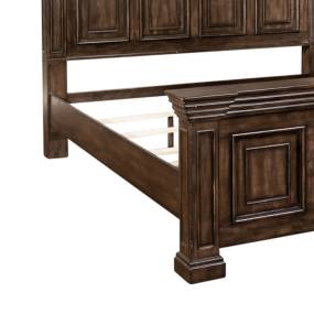 Traditional Panel Bed Rails In Brownstone Finish w/ Heavy Distressing - Liberty Furniture 361-BR90