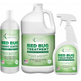 Bed Bug Treatment Combo pack; 24 oz, 32 oz laundry and 128 oz refill - Hygea Natural EXTC-2501