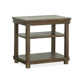 Wood Chairside End Table KD - Magnussen Home T5537-10