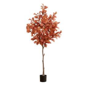 6ft. Autumn Oak Artificial Fall Tree - Nearly Natural T4549